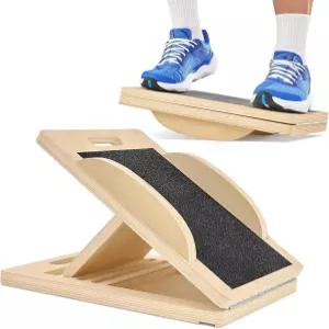 균형 보드로 변환되는 6각형 경사 보드 - 효과적인 스트레칭을 위한 프리미엄 종아리 스트레칭기 및 워블