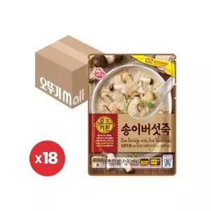 오뚜기 오즈키친 송이버섯죽 450g x 18개