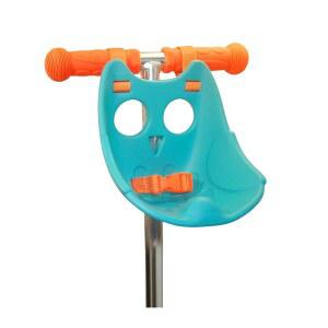 스쿠타헤드 올빼미 스쿠터 시트 u2013 재미있는 인형 액세서리 - 사랑스러운 마이크로 용 테디 캐리어 자전거와 트릭에도 적합 아쿠아 블루의 자전거