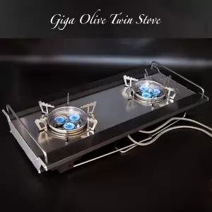 제드 기가올리브트윈스토브 2구 강염 버너 강력 화력 액출 가능