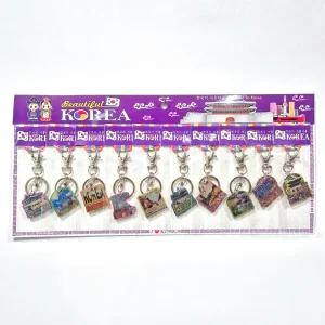 전통 은박 열쇠고리 키링 10개 세트 관광지 외국인 친구 선물 단체 기념품