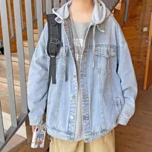 [라일리의류] Rly 스타일 청 남자봄자켓 남자봄점퍼 데님 남자청자