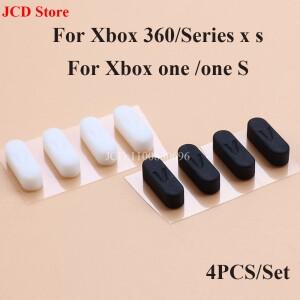 [호환품]1set = 4pcs Xbox 360 고무 피트 패드 교체 용 One 시리즈 X S 하우징 케이스 커버