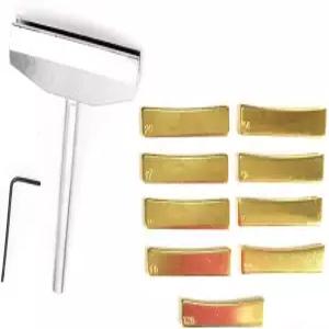 지아유이 루시에 도구 세트 기타 베이스 프렛 프레스 콜 핑거보드 누름 + 육각 렌치가 포함된 9Pcs 황동