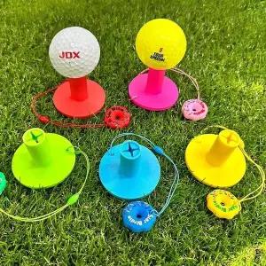 [하프클럽/]사계절골프티세트 높이조절링티 링 사계절 동계 실리콘골프티