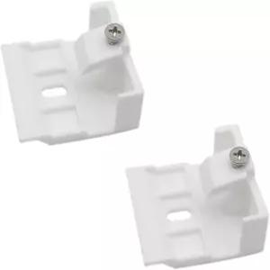 LBTODH 2PCS 베네치아 블라인드 헤드레일 지지 브래킷 빔 접이식 블라인드용 흰색 마운팅