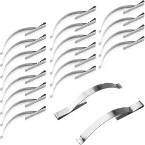 DGHAOP 20개 스테인리스 스틸 창문 스크린 텐션 스프링 코너 클립 0.5x5x56mm 홀딩 슬라이딩 알루미늄