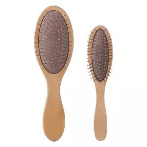 에이브 고급 나무 철 쿠션 브러쉬 고급브러쉬 머리빗 빗 미용빗 헤어빗