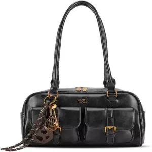 히캐리 숄더백 레트로 탑 핸들 백 Y2k 90s 멀티 포켓 디자이너 핸드백 부드러운 트렌디한 겨드랑이 지갑