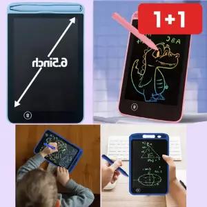 어린이 드로잉보드 LCD 컬러 전자노트 학습용 메모장  1+1