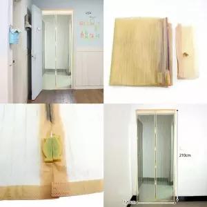 현관문 모기장 아이보리 120 여름 해충방지 방충망