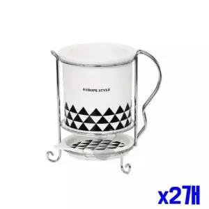 [알티피아]bns 위생적인 도자기 수저통 중 x2개 수저보관통 숟가락통