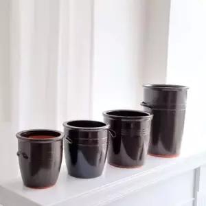 엔티크 옹기 콩시루 화분 3호 20x21cm (WFKB039)