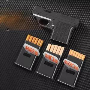 권총담배케이스 라이터일체형 재미있는 선물 담배갑
