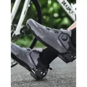 최강 라이딩 겨울 자전거 방한슈즈 평페달신발 고무소재 평페달 T06 그레이 양말포함 37