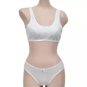 귀여운 도트 주니어 스포츠브라 팬티 세트 WFIPU5T