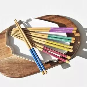 대나무 OP90SP92 일본식 추천 고급 젓가락 꾸안꾸 세트 5P