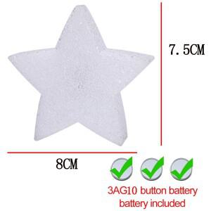 별모양 야간 조명 휴대용 LED 램프 사랑스러운 크리스마스 미끄럼 방지 밴드 댄스 공연 무대 사진 소품 장