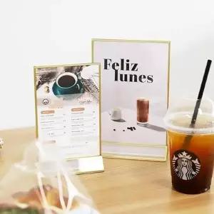 가족사진 카페 메뉴판 POP전시 프레임 아크릴 액자 중 (KYR-WFGZ897)