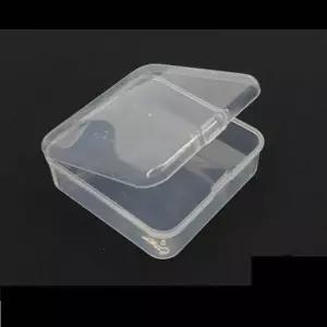 1개 7.5cm 미니 투명 플라스틱 태클 박스 소품 보관통
