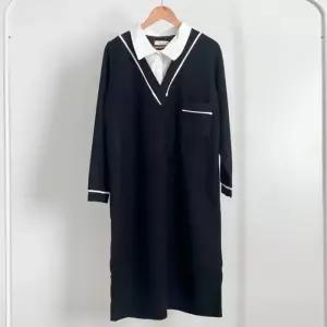 빅사이즈원피스 V927L512 화이트라인카라넥원피스 BS