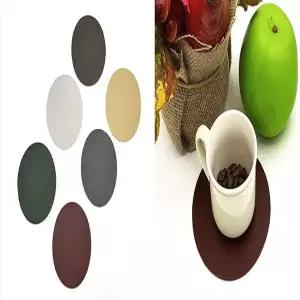 가죽 코스터 유리컵받침 가죽컵홀더 맥주코스터