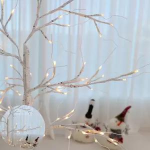 LED크리스마스장식 LED 자작나무 크리스마스 전구 장식 트리 -180cm