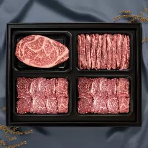 1++등급 마장동 투뿔 소고기 구이용 한우 다온 선물 세트 1kg