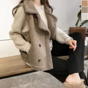 여자 겨울 스타일 무스탕 페이크퍼 조끼 일상 겨울 무스탕조끼 데일리 꾸안꾸조끼