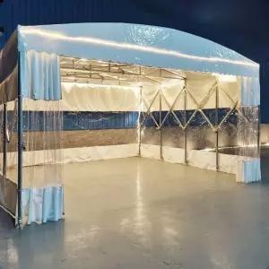 이동식 접이식 자바라 천막 펜스 대형 전시용 차양 차광 통제 슬라이딩 스텐 간이 울타리