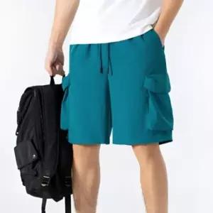 [하프클럽/]남자 스판 허리 밴딩 빅사이즈 5부 쿨링 버뮤다 반바지