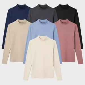 [하프클럽/셀러허브_여성트랜드패션]여성 목티 반목 반폴라티 기모 이너 기