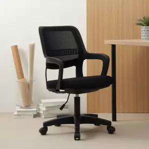 C001 블랙바디 발포방석 메쉬 사무용의자