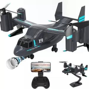 헬리콥터 리모컨 군용 팬 라이브 카메라 LM19 오스페리 RC 비행 및 착륙 모드 원 키 이착륙 14+