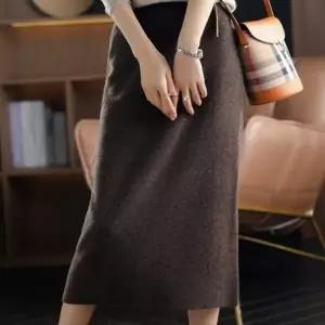 니트 롱 치마 스커트 롱스커트 여성 여자 겨울