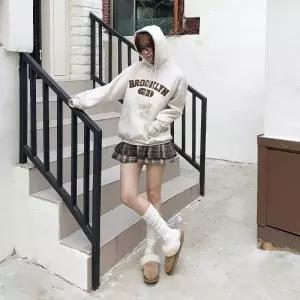 [다잇템] 여성 캐쥬얼 빅사이즈 보온 후디티 크로쉐 데일리_24047724_588872