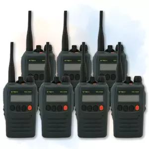 ETECH 이테크 NIS-400D NIS400D 고출력 업무용 디지털 무전기 7대 세트 