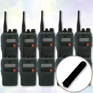 ETECH 이테크 NIS-400D NIS400D 고출력 업무용 디지털 무전기 + 고감도 숏안테나 10대 세트 