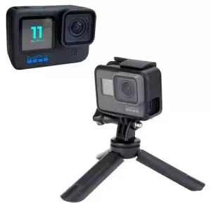 고프로 11 블랙 호환 액션캠 미니 핸들 삼각대 모노포드 WB0FE57