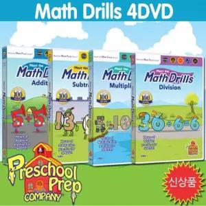 프리스쿨 프랩-매쓰 드릴 4DVD(Math Drills:4 DVD) : NO.1 유아영어