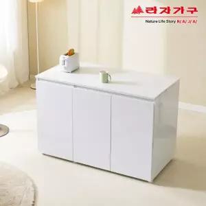 라자가구 리브 리안트 1200 광파 아일랜드 도어 홈바 수납장 RDY008