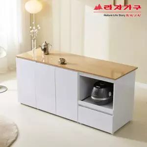 라자가구 리브 리안트 1800 광파 아일랜드 도어 홈바 수납장 RDY016