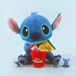 고품질 디즈니 베이비 스티치 시팅 컵 인형 25cm 인형장난감 (WFKDRYX)