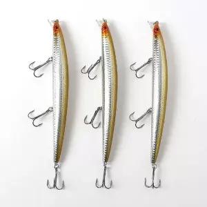 고품질 롱샷 플로팅 미노우 루어 3p세트 삼치 미끼 빅베이트 (WFKDTL7)