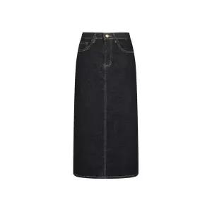 [하프클럽/르샵]흑청 데님 스커트-L2F16DSK020