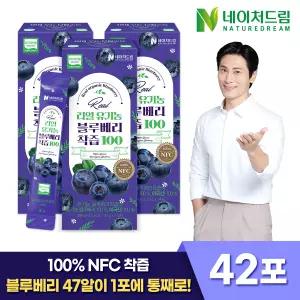 네이처드림 리얼 유기농 블루베리착즙 100 20g 14포 3박스/미국산 블루베리 NFC착즙 유기농인증 안토시아닌