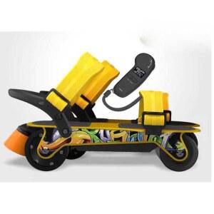 문워커 전동롤러스케이트 접이식 인라인 검은색 킥보드 전기스케이트 굵은 오프로드 흡수 방수