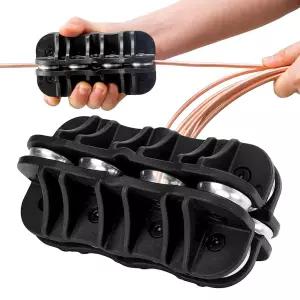 왓리스 베이이 휴대용 튜빙 스트레이트너 3인치/8인치 더 나은 그립 브레이크 라인 튜브 연료 시스템