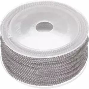 리바워 트림 코드 로프 3mm / 7.6야드 나일론 트위스트 실줄 브레이드 홈 장식 공예 재봉용 0.12인치 /회색