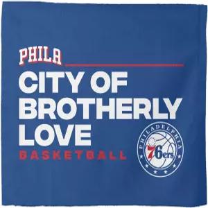 노스웨스트 필라델피아 세븐티식서스 NBA 시티 농구 랠리 타월 18 x 15 인치
